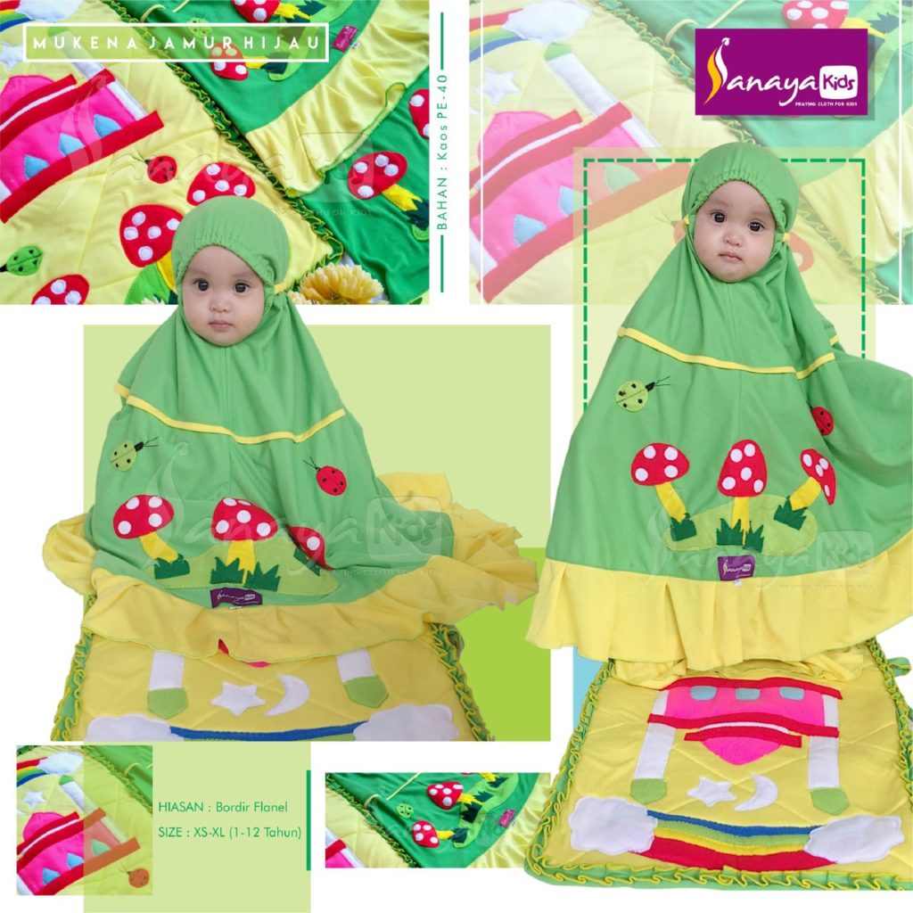 001-mukena-anak-jamur-hijau