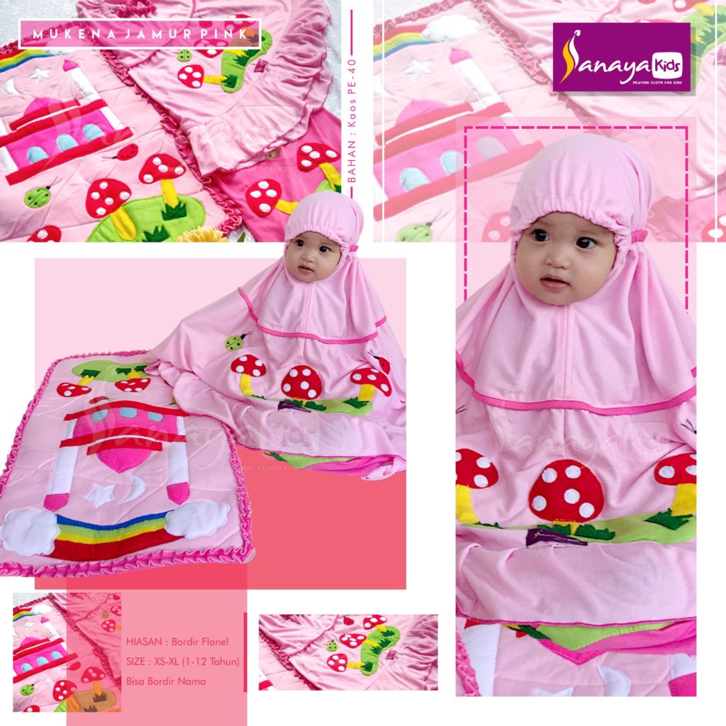 Sanaya Kids Collection Mukena Anak Mukena Terusan Sarung Anak