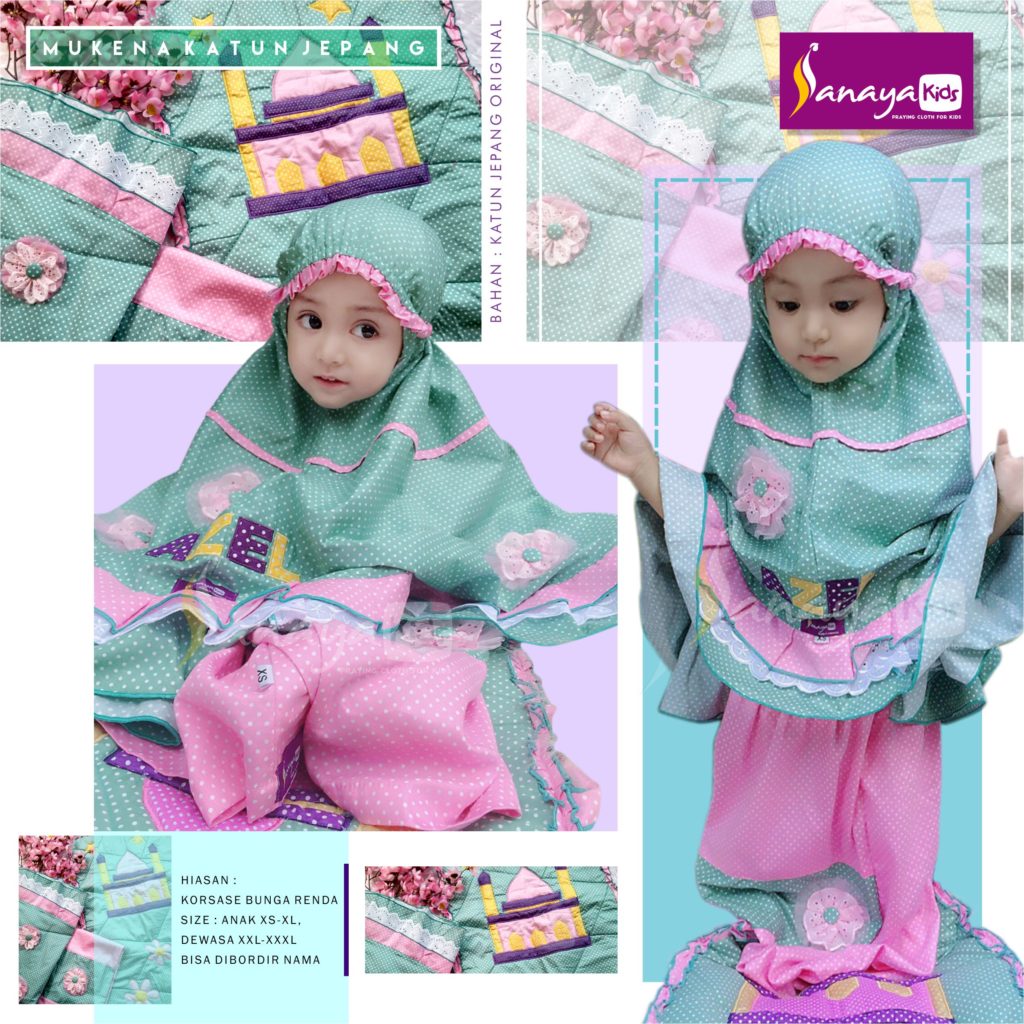 Mukena Anak Katun Jepang