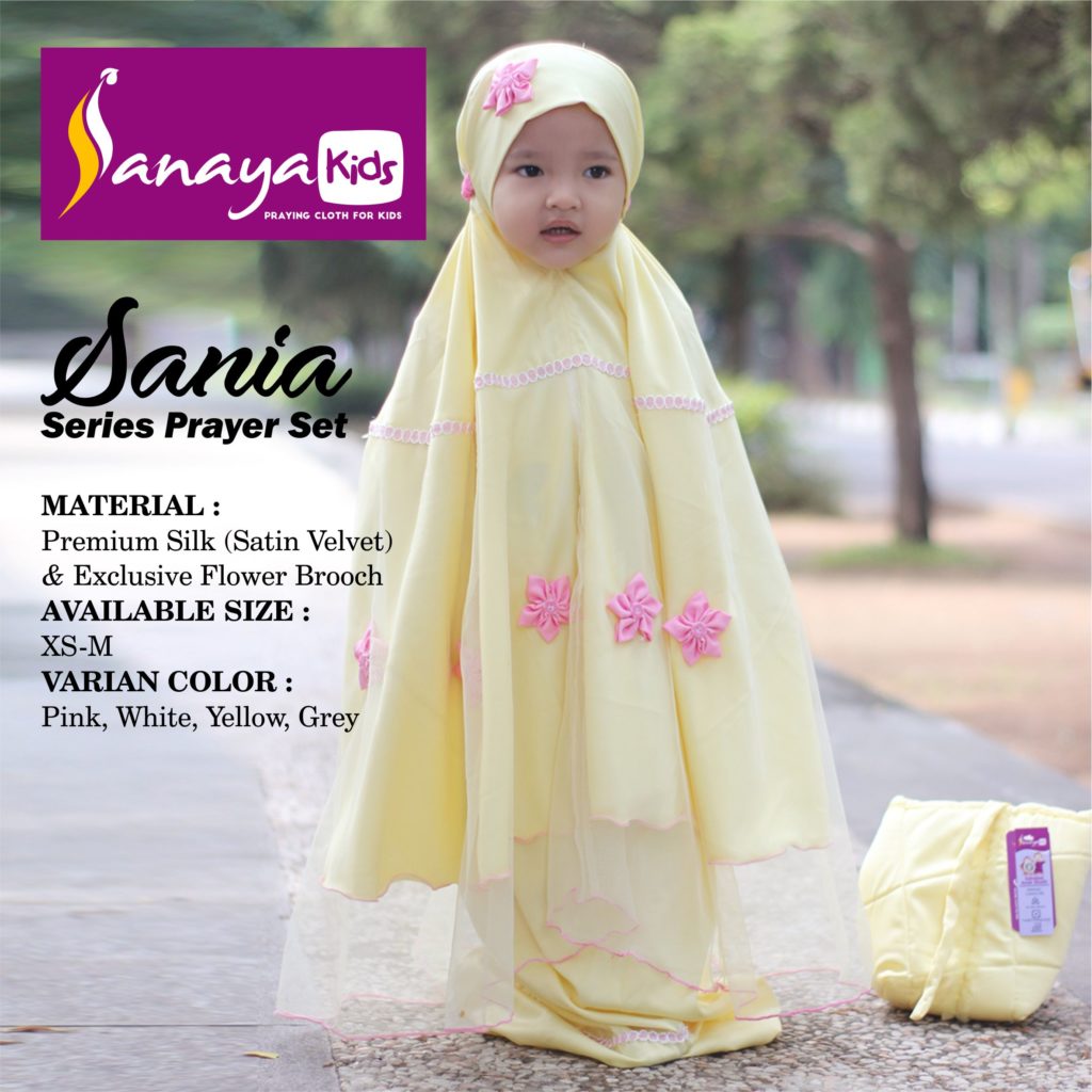 mukena anak balita sania