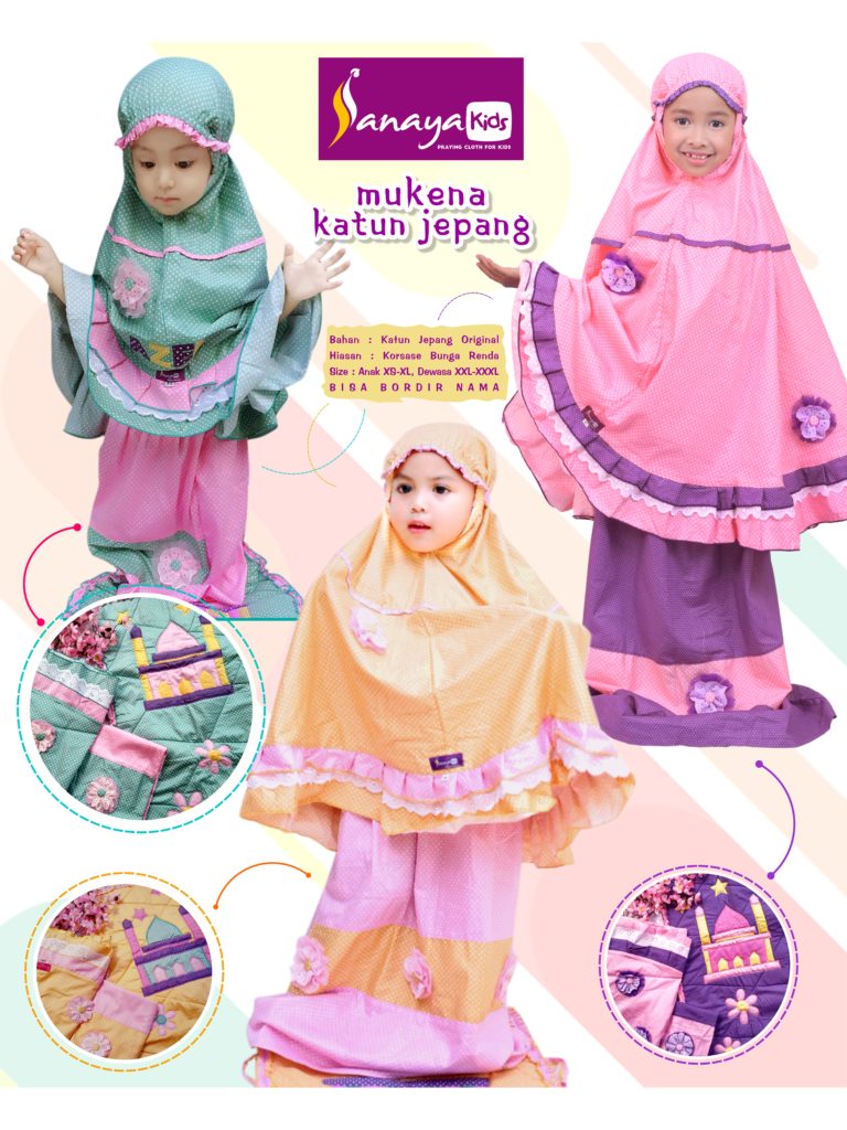 Mukena Anak Katun Jepang