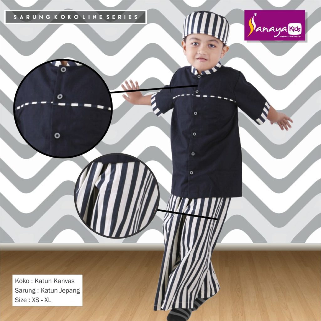 sarung anak instan set koko