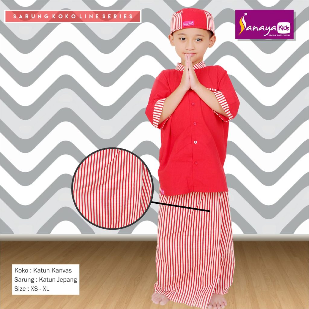 sarung anak instan set koko