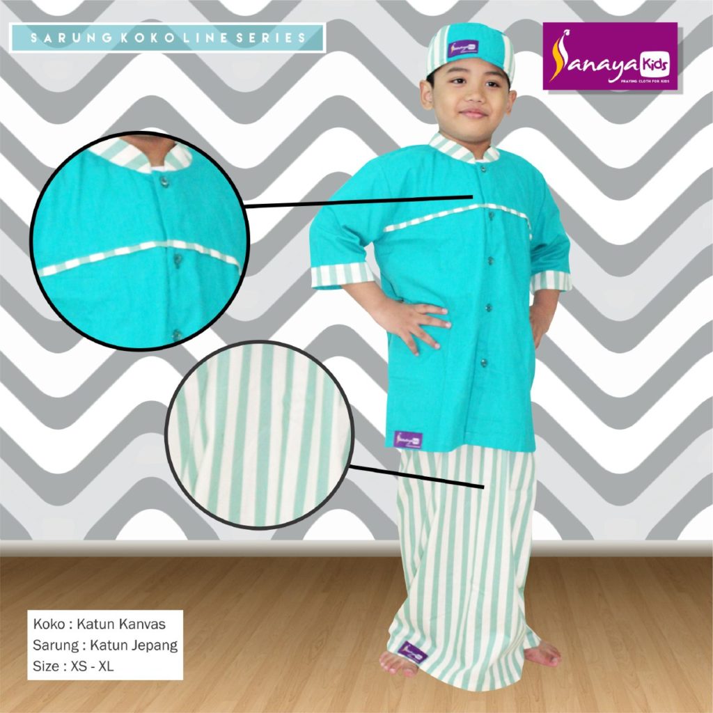 sarung anak instan set koko