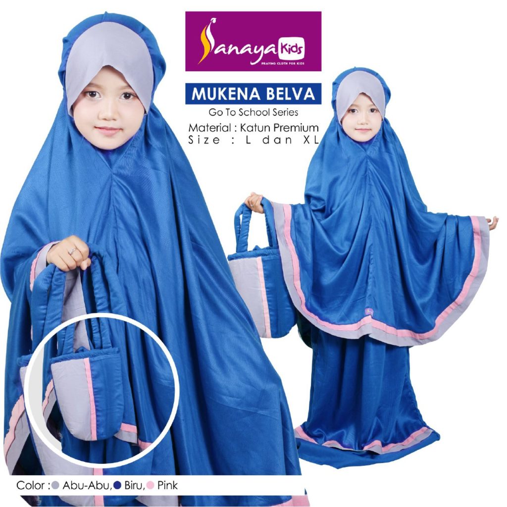 Mukena Anak belva Blue