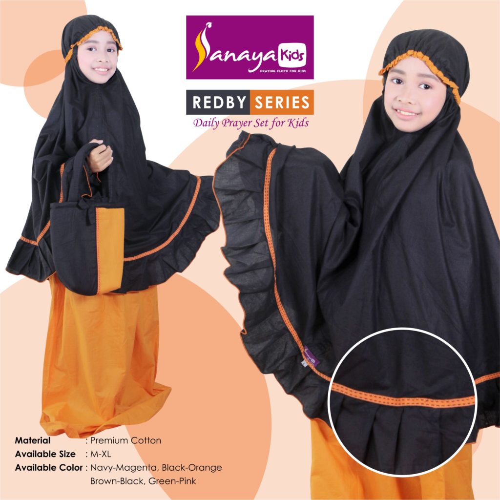 Mukena Anak Harian bahan katun