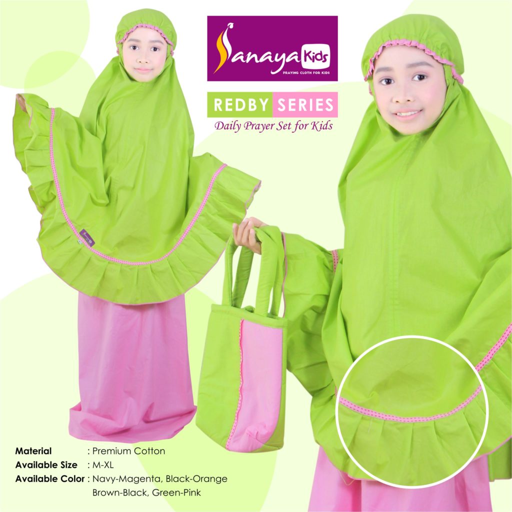 Mukena Anak Harian bahan katun